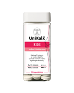 UniKalk Kids med Jordbær/Hindbær (90 tyggetabletter)