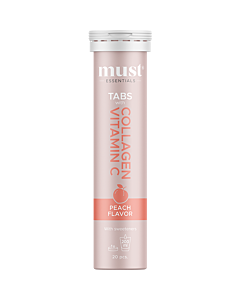 Must Essentials Collagen Tabs Vitamin C Peach (20 tabl)