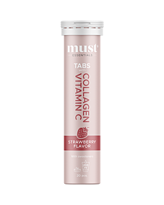 Must Essentials Collagen Tabs Vitamin C Strawberry (20 tabl)