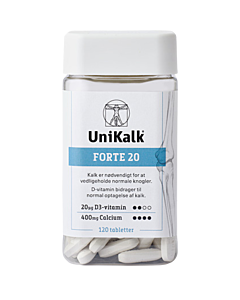 Unikalk Forte 20 (120 stk)