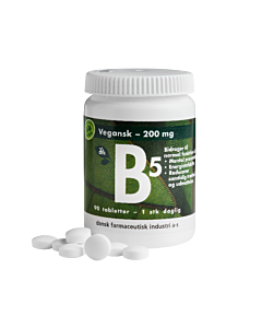 Grønne Vitaminer B5 200 mg Vegansk (90 tabl)