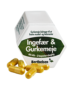 Berthelsen Ingefær & Gurkemeje (60 kaps)