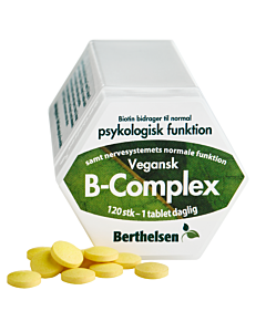 Berthelsen Vegetabilsk B-Complex (120 tabletter)