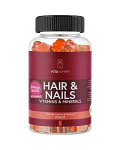 VitaYummy Hair & Nails Peach (60 stk)