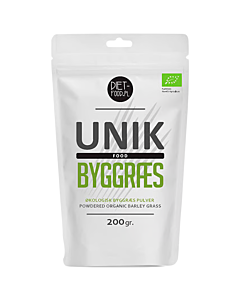 Unik Food Byggræs pulver Ø (200 g)
