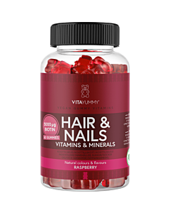 VitaYummy Hair & Nails Raspberry (60 stk)