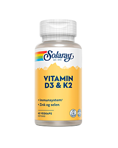 Solaray Vitamin D3 & K2 (60 kaps)
