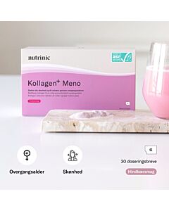Kollagen+ Meno fra Nutrinic i feminin emballage